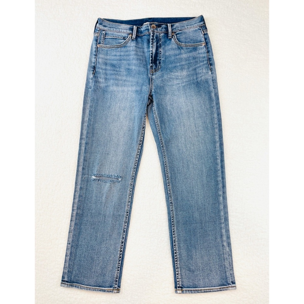(NWOT) SERRA RETREAT • El Sol Light Wash Straight Leg Jeans, 6 - Picture 11 of 13